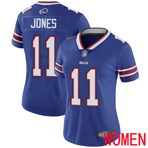 Women Buffalo Bills #11 Zay Jones Royal Blue Team Color Vapor Untouchable Limited Player NFL Jersey